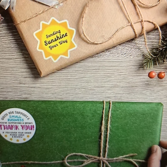 COPY - New Roll Of 500 Thank You Stickers 1.5 inches - Picture 3 of 4